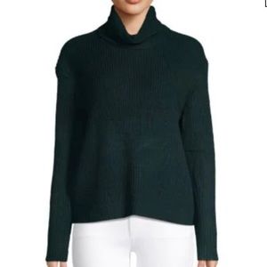 SANCTUARY Shaker Turtleneck Sweater In Green